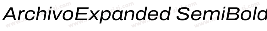 ArchivoExpanded SemiBold◆字体转换